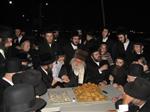 The Rebbe and Chassidim do Tashlich for the Day of Atonement