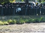 The Rebbe and Chassidim do Tashlich for the Day of Atonement