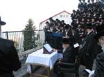 The Rebbe and Chassidim do Tashlich for the Day of Atonement