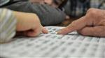 Children learn the letters of the alphabet in teaching cheder