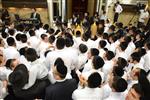 Sefer Torah at Kol Ya&#39;akov in the Bait Vagan in Jerusalem, headed by Rabbi Yehudah Ades