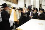 Sefer Torah at Kol Ya&#39;akov in the Bait Vagan in Jerusalem, headed by Rabbi Yehudah Ades