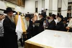 Sefer Torah at Kol Ya&#39;akov in the Bait Vagan in Jerusalem, headed by Rabbi Yehudah Ades