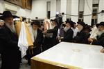 Sefer Torah at Kol Ya&#39;akov in the Bait Vagan in Jerusalem, headed by Rabbi Yehudah Ades