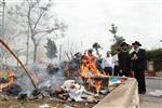 Jews burn leavened bread on Passover eve in the Upper Galilee town of Safed