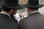 Jews burn leavened bread on Passover eve in the Upper Galilee town of Safed