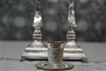 Candlestick and kiddush cup