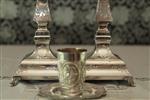 Candlestick and kiddush cup