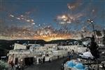 The tomb of Rabbi Shimon Bar Yochai in Meron during sunset