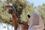 Shofar blowing a ram&#39;s horn