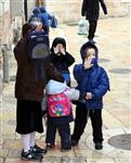 Children in the rain