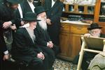 The arbiter, Rabbi Shalom Yosef Elyashiv, in Jerusalem