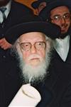 The arbiter, Rabbi Shalom Yosef Elyashiv, in Jerusalem