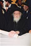 The arbiter, Rabbi Shalom Yosef Elyashiv, in Jerusalem