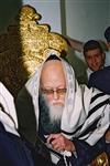 The arbiter, Rabbi Shalom Yosef Elyashiv, in Jerusalem