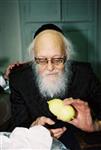 Rabbi Shalom Yosef Elyashiv with four species on Sukkot