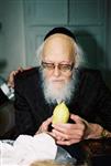 Rabbi Shalom Yosef Elyashiv with four species on Sukkot