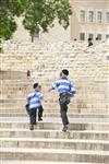 Children go to school in Jerusalem