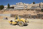 People and machines build and renovate the paths the capital city - Jerusalem