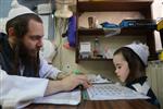 Children learn to read letters of the alphabet