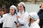 Children celebrate Purim with costumes and disguises