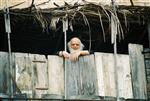 Jews build a sukkah streets of Jerusalem