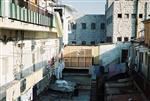 Jews build a sukkah streets of Jerusalem