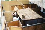 Jews build a sukkah streets of Jerusalem