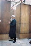 Jews build a sukkah streets of Jerusalem