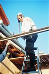 Jews build a sukkah streets of Jerusalem