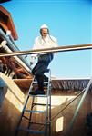 Jews build a sukkah streets of Jerusalem