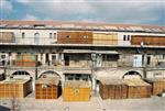 Jews build a sukkah streets of Jerusalem