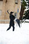Jerusalem on a snowy day