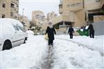 Jerusalem on a snowy day