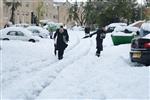 Jerusalem on a snowy day