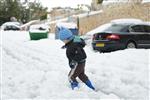 Jerusalem on a snowy day