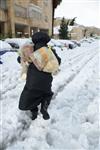 Jerusalem on a snowy day