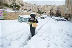 Jerusalem on a snowy day
