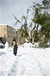 Jerusalem on a snowy day