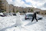 Jerusalem on a snowy day