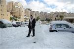 Jerusalem on a snowy day