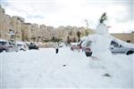 Jerusalem on a snowy day