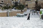 Jerusalem on a snowy day