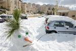 Jerusalem on a snowy day