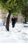 Jerusalem on a snowy day