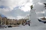 Jerusalem on a snowy day