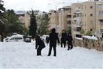 Jerusalem on a snowy day