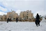 Jerusalem on a snowy day