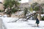 Jerusalem on a snowy day