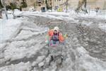 Jerusalem on a snowy day